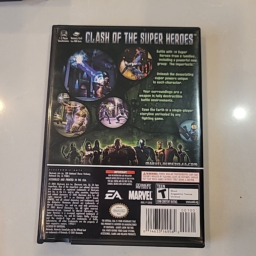 Marvel Nemesis: Rise of the Imperfects - Nintendo GameCube - CIB - Tested