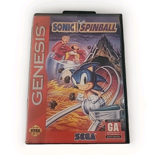 Sonic Spinball  Sega Genesis Game In Case - Tested Good Condition