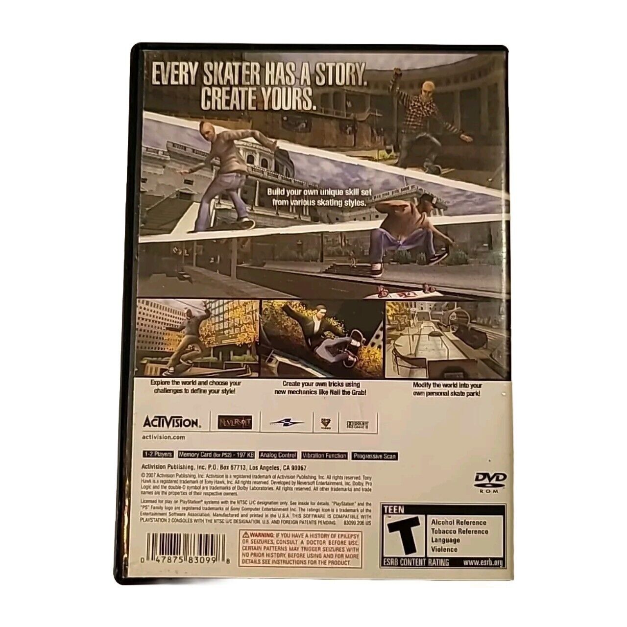 Tony Hawk's Proving Ground PS2 Playstation 2 Video Game Complete CIB