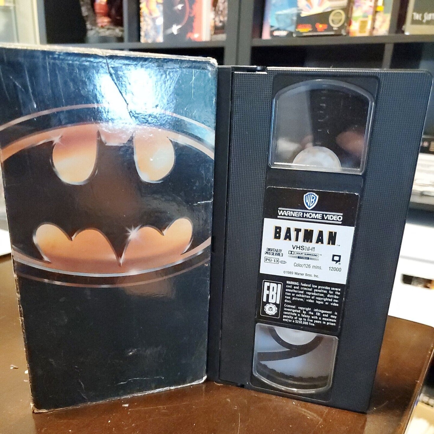 1989 Batman VHS Video Cassette Tape Nicholson, Keaton Action DC Comics