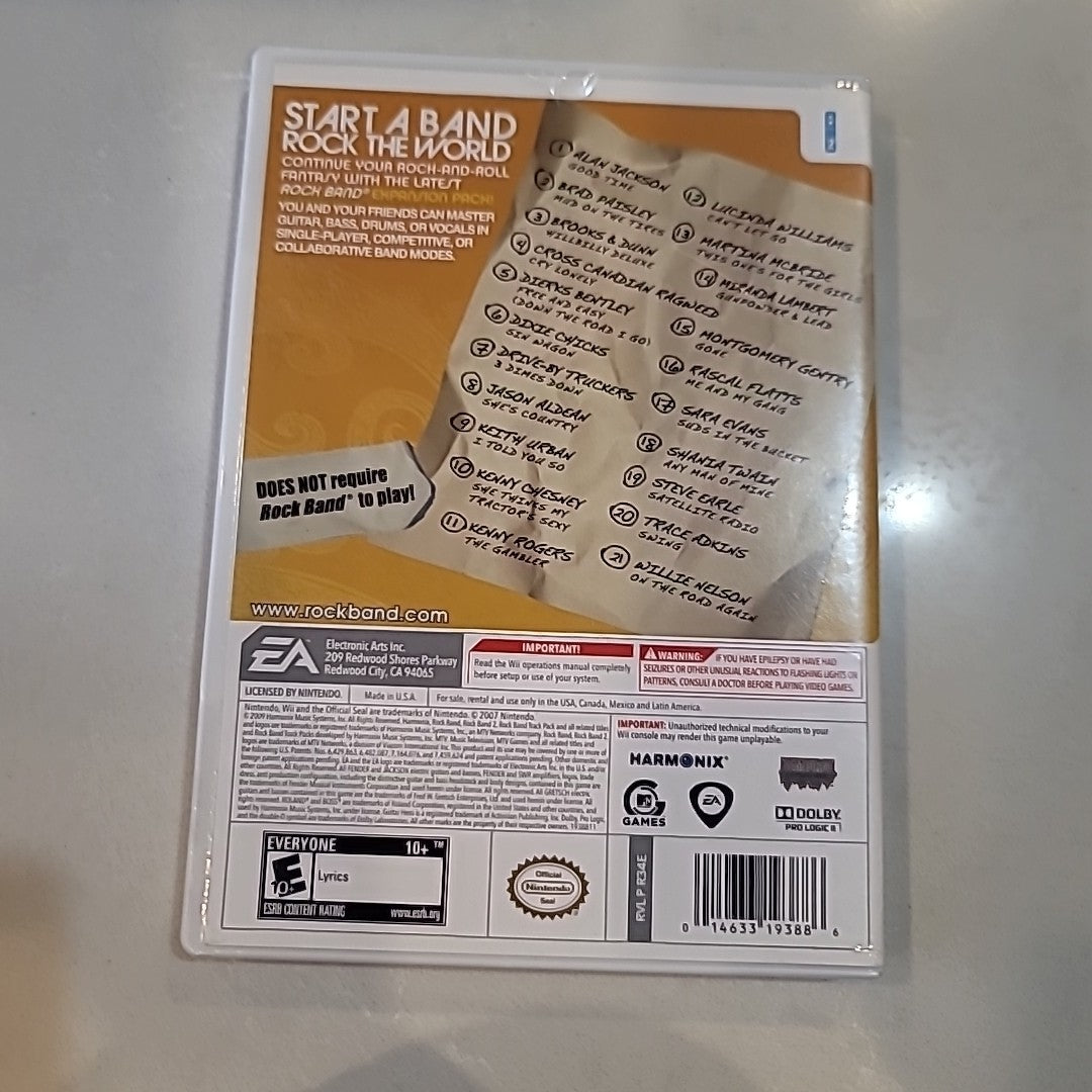 Rock Band: Country Track Pack (Nintendo Wii, 2009)  Complete