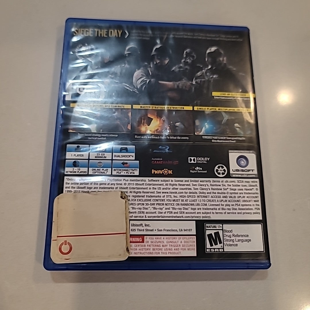 Tom Clancy's Rainbow Six Siege - PlayStation 4 PS4 - Tested