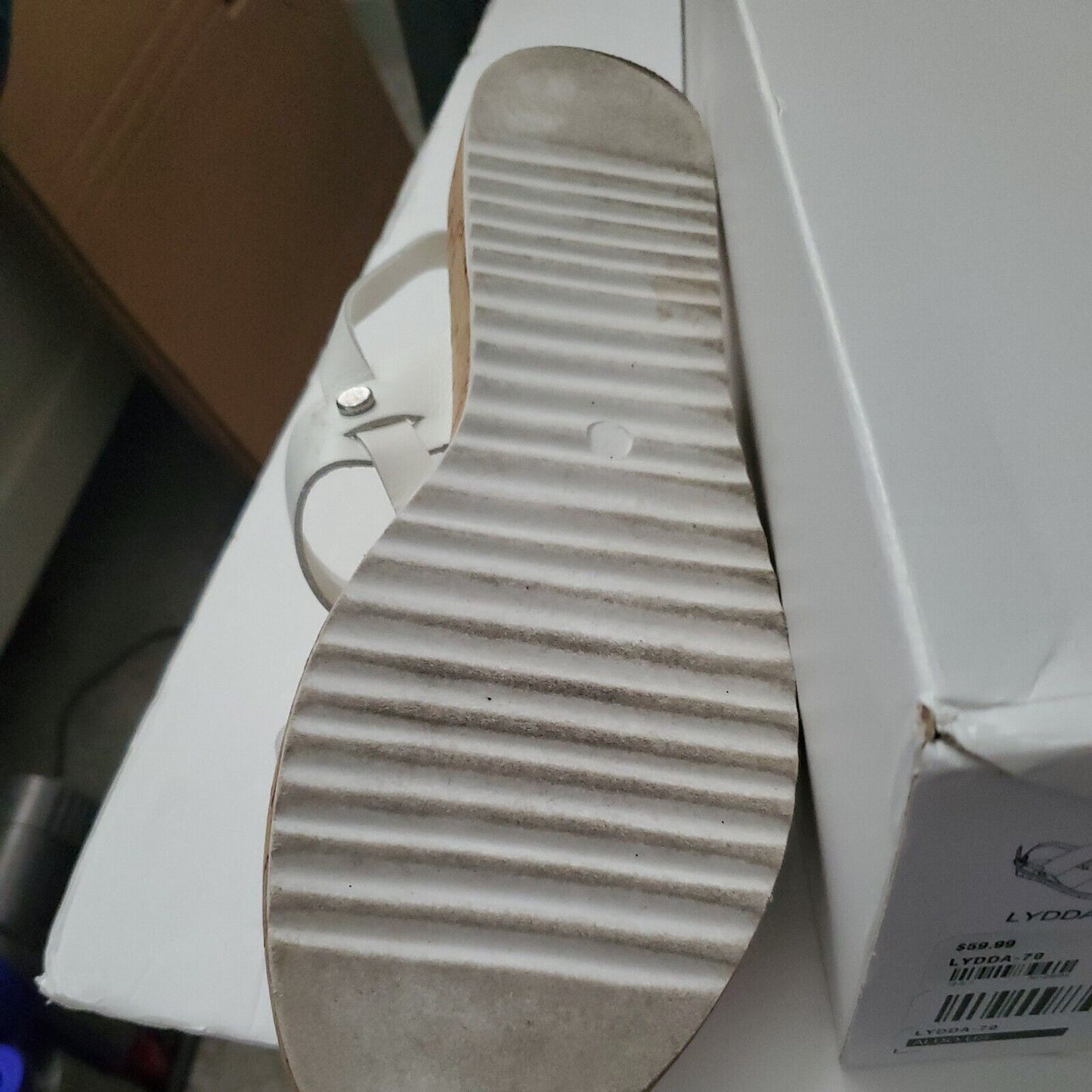 Aldo Lydda (Size 11) White and Beige Sandal Woman