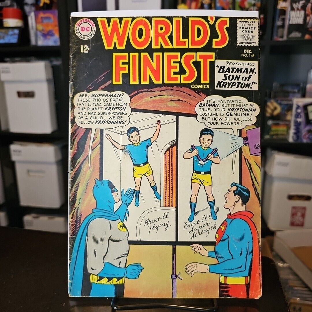 World’s Finest #146 Comic Book 1964 DC Comics Detached Centerfold