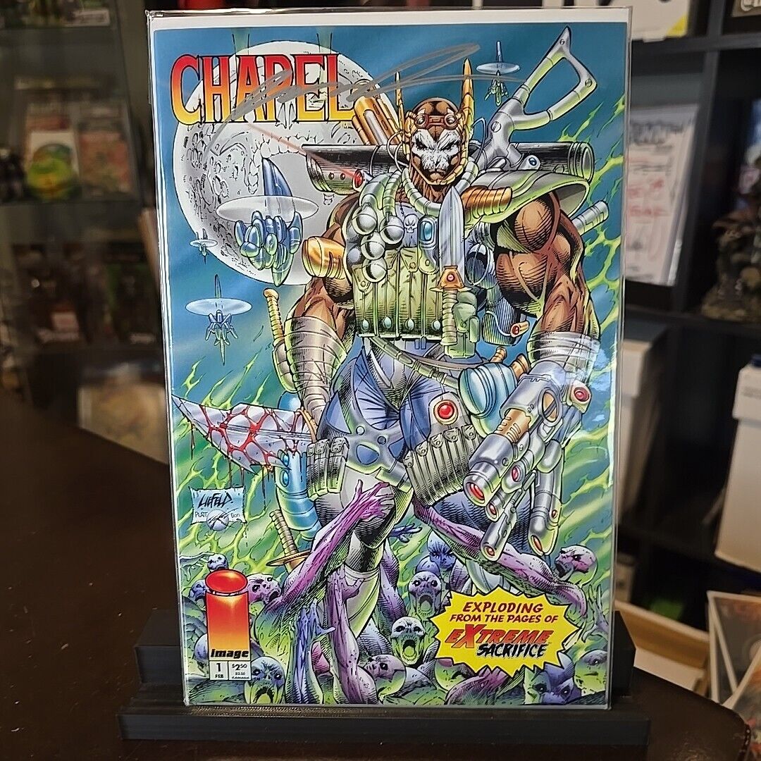 Bloodwulf 1 Chapel 1 Signed Rob Liefeld Image Comics Extreme Studios VF+