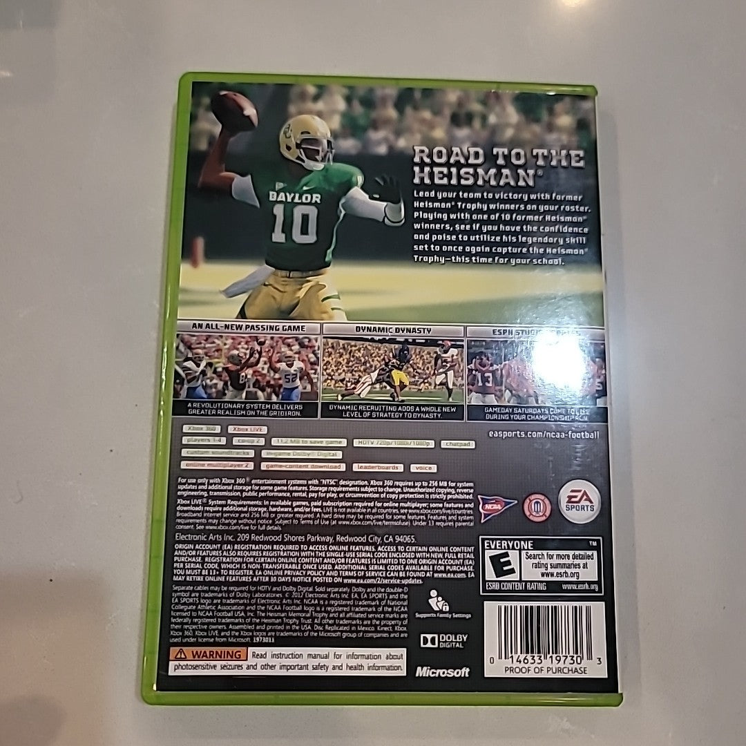 NCAA Football 13 (Microsoft Xbox 360, 2012) *CIB*