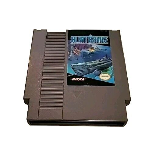 Silent Service Nintendo Entertainment System NES Video Game Cartridge