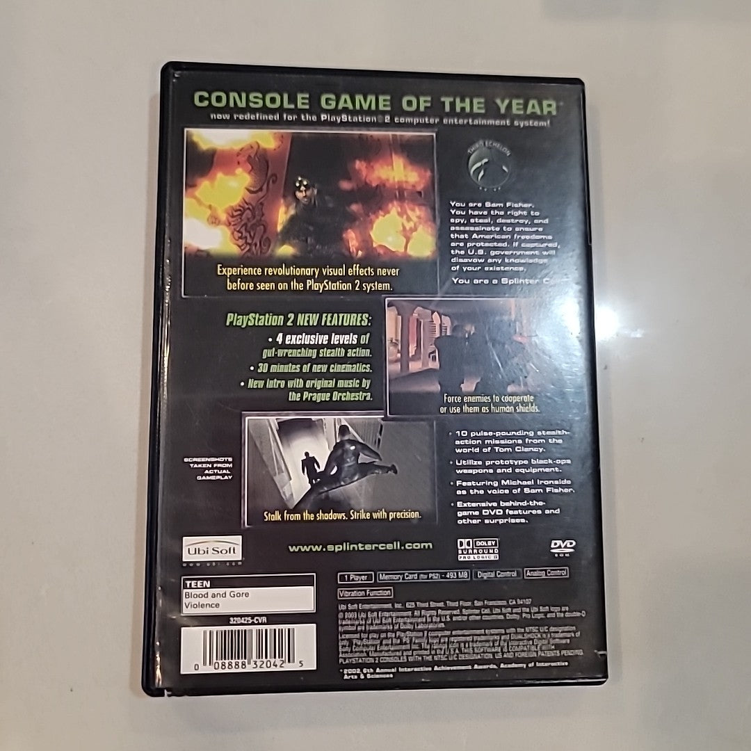 Tom Clancy's Splinter Cell - PlayStation 2 PS2 - Complete CIB