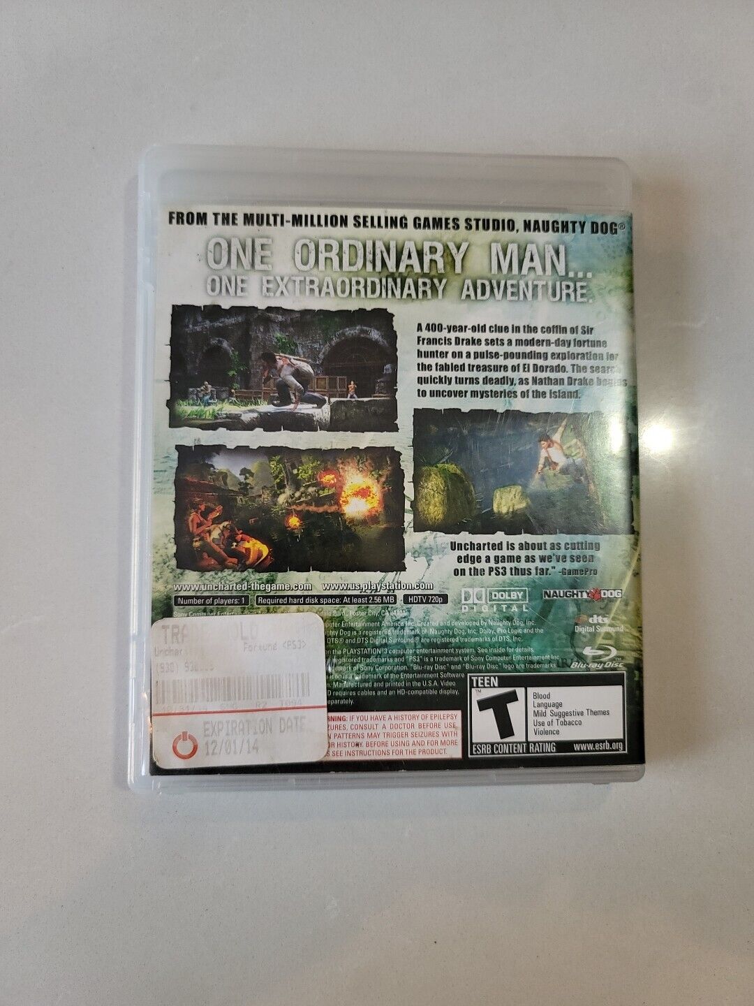 Uncharted: Drake's Fortune Sony PlayStation 3 Complete Tested And Works