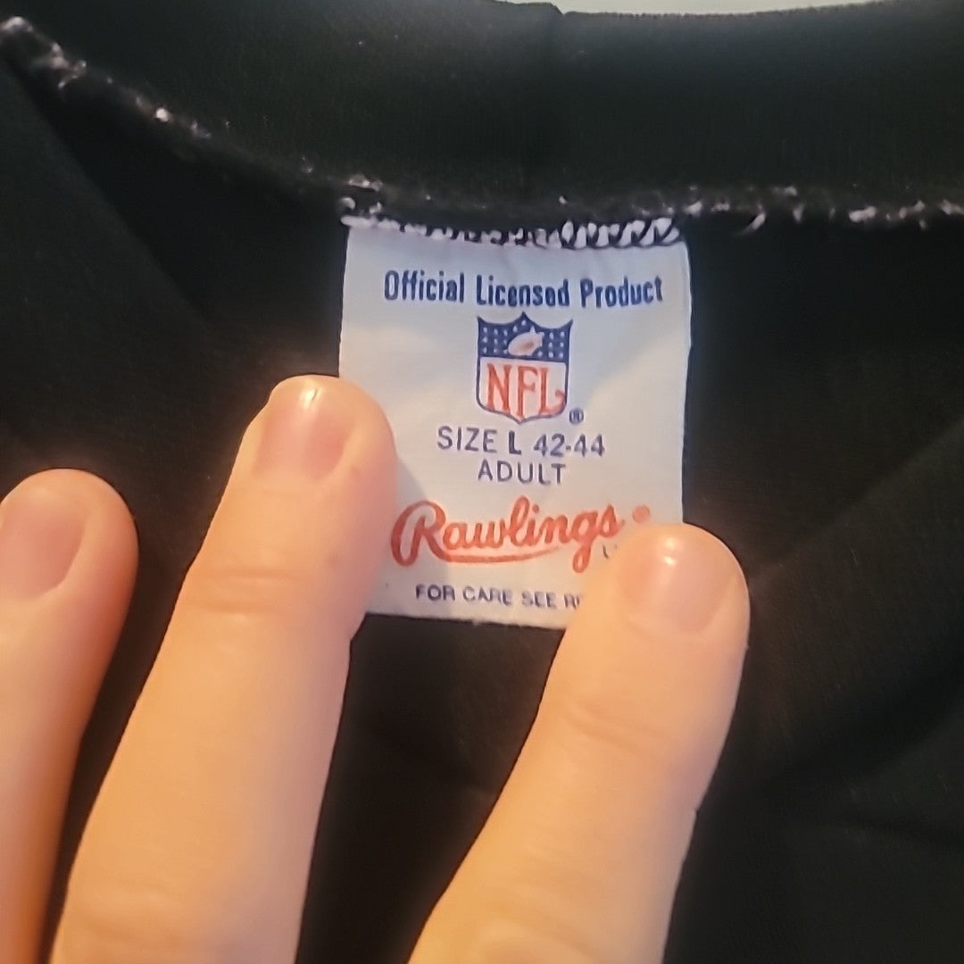 Vintage 70s 80s Rawlings NFL Pittsburgh Steelers Terry Bradshaw Jersey (L) #12