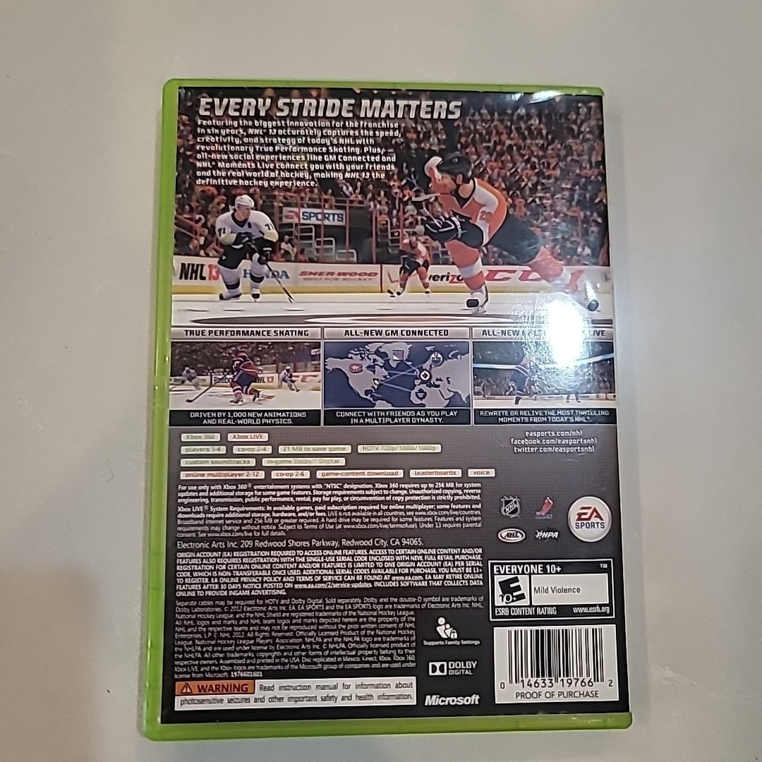 NHL 13 (Microsoft Xbox 360, 2012) TESTED