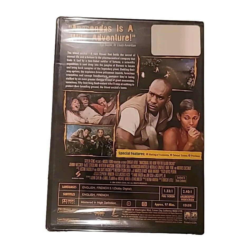 Anacondas The Hunt For The Blood Orchid DVD New Sealed