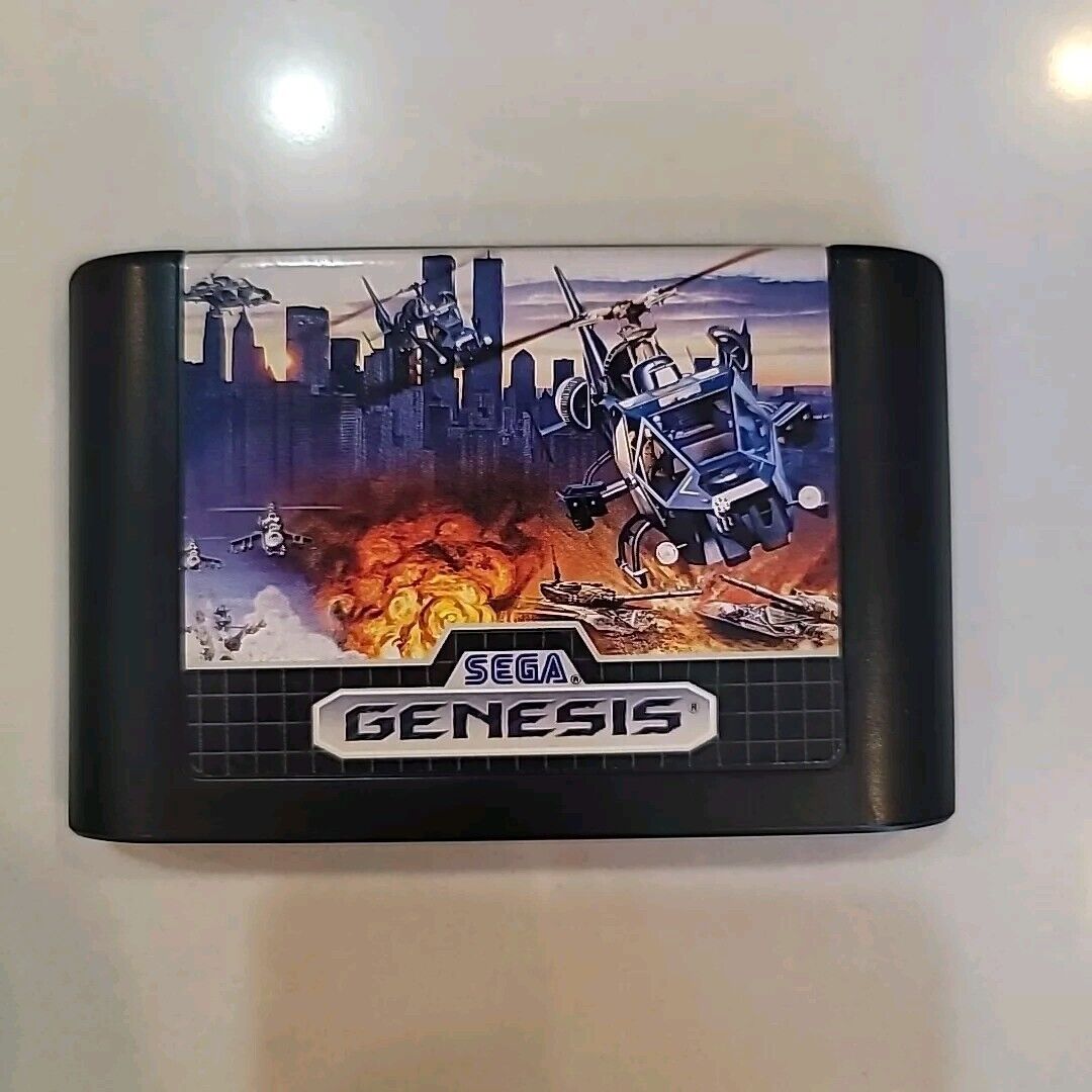 Super Thunder Blade Sega Genesis, 1989 Complete In Box Cib  Manual. Tested