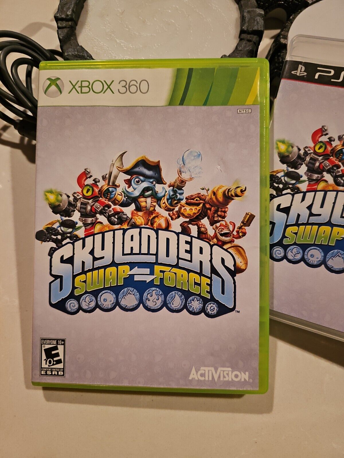 Skylanders SWAP FORCE Xbox 360 PS3 Game Disk w/ Case and Portal Bundle x3!