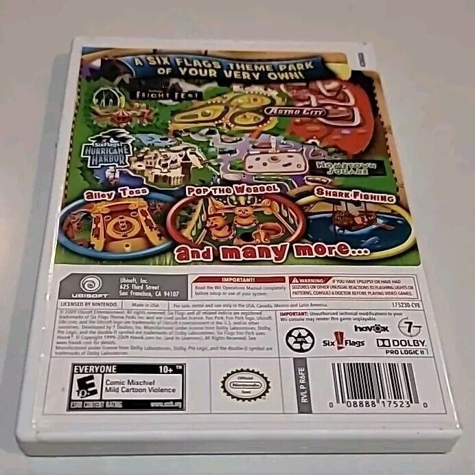 Six Flags: Fun Park - Nintendo Wii - CIB