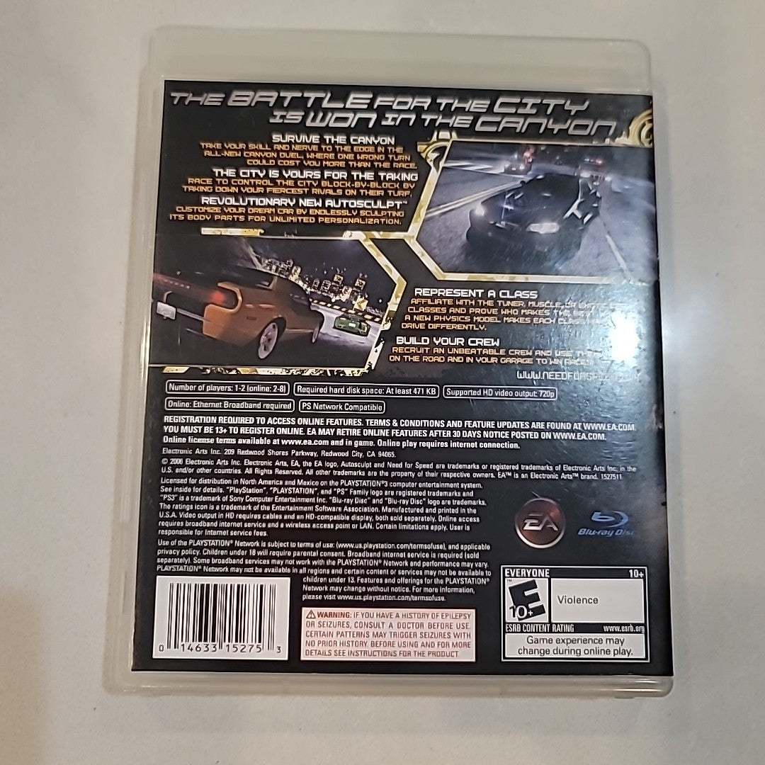 Sony Playstation 3 PS3 Need for Speed Carbon Racing Game CIB