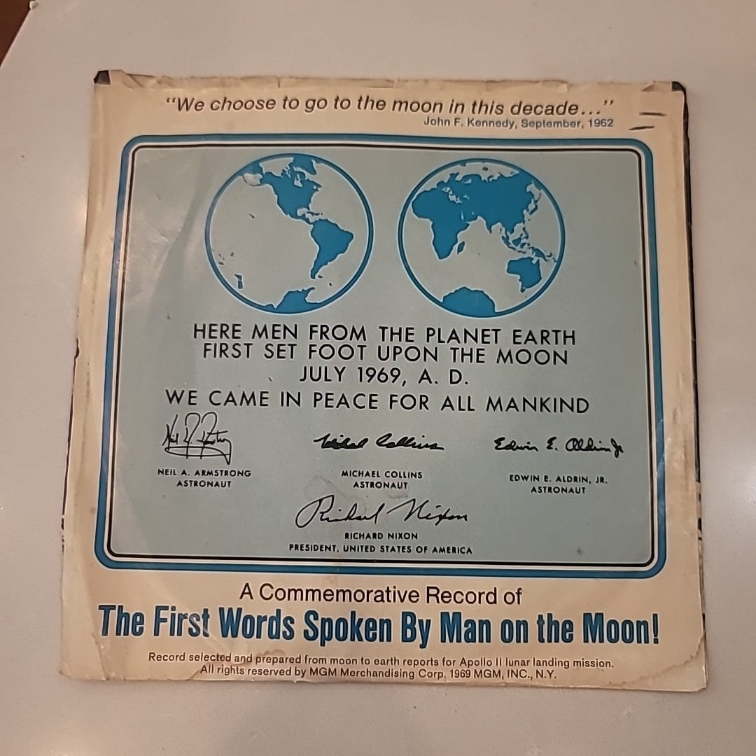 First Man on the Moon Record, 45rpm