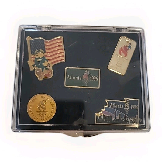1996 ATLANTA SUMMER OLYMPICS  PINS SET OF 5 BRAND NEW SEALED!