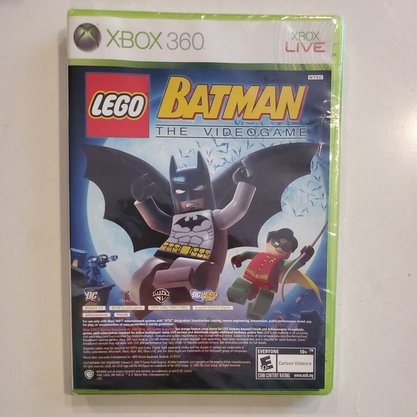 LEGO Batman The Videogame and Pure Xbox 360 Brand New Sealed Tear in Seal SB1