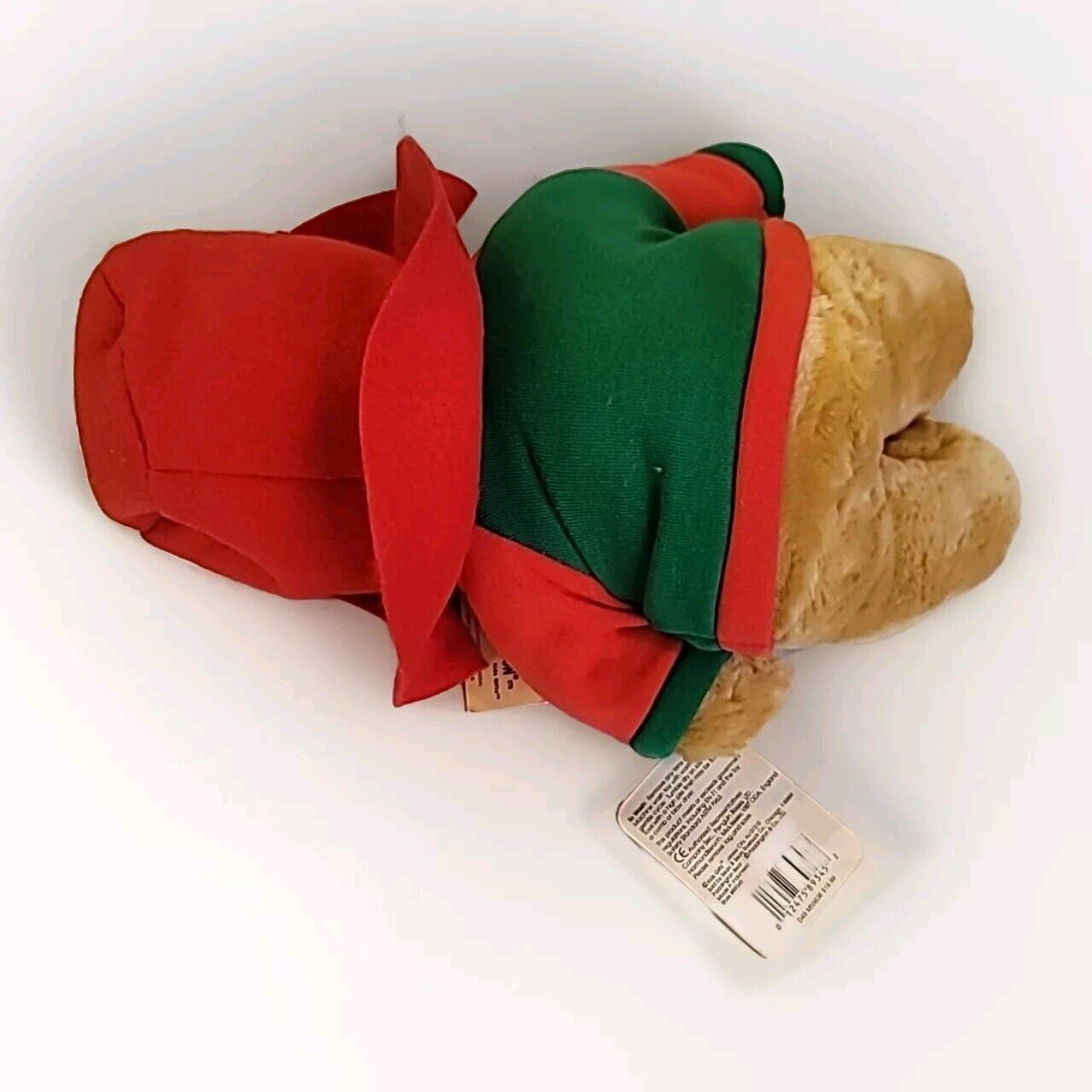 15" BROWN PADDINGTON TEDDY BEAR STUFFED ANIMAL PLUSH W/ CHRISTMAS ORNAMENT SEARS