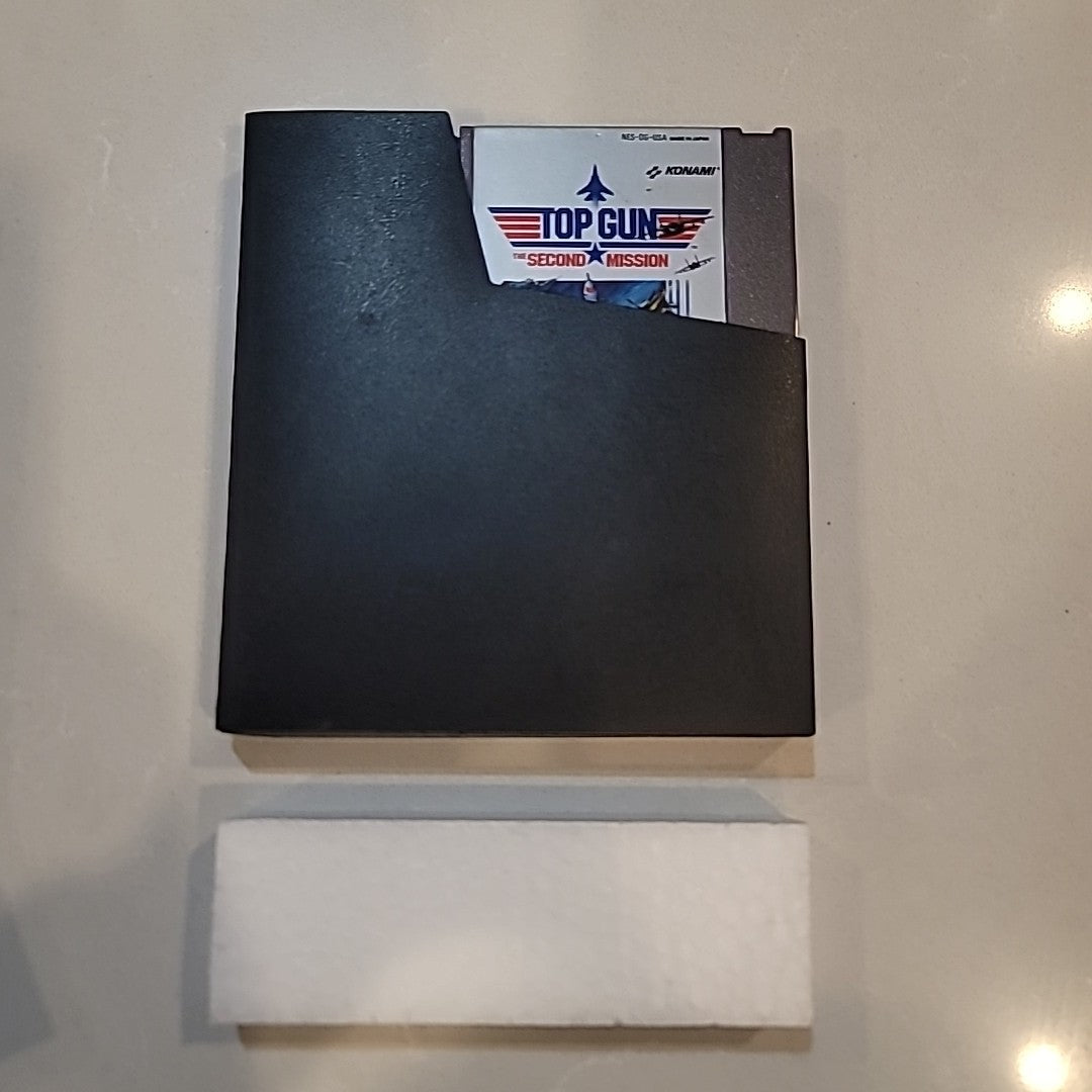 Top Gun (NES, 1987) Game, manual, Foam, Black Cover