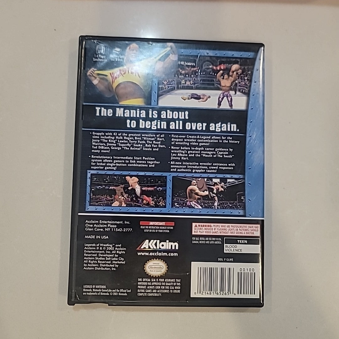 Nintendo GameCube Legends Of Wrestling Game