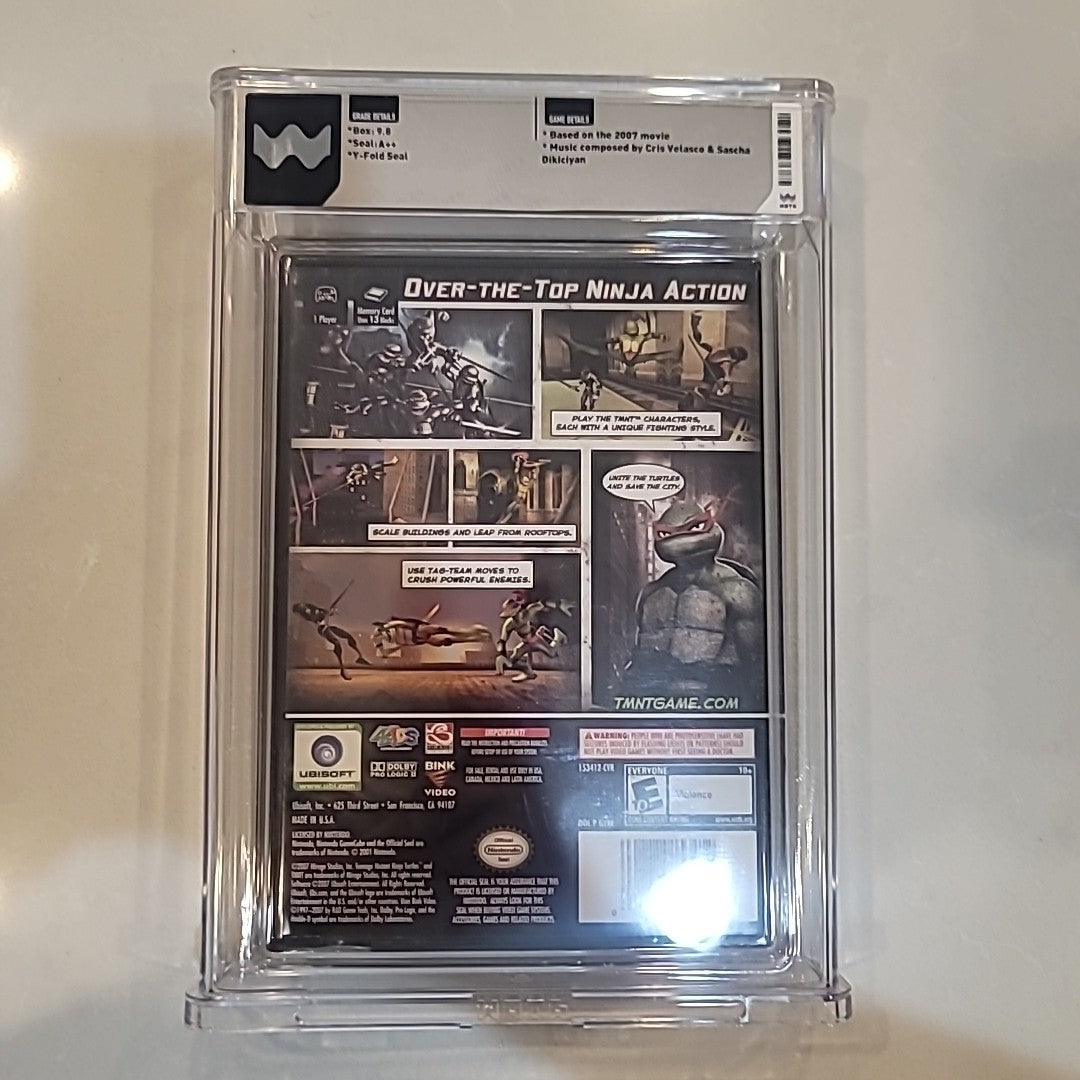 TMNT WATA Graded 9.8 A++ Sealed Nintendo GameCube Video Game