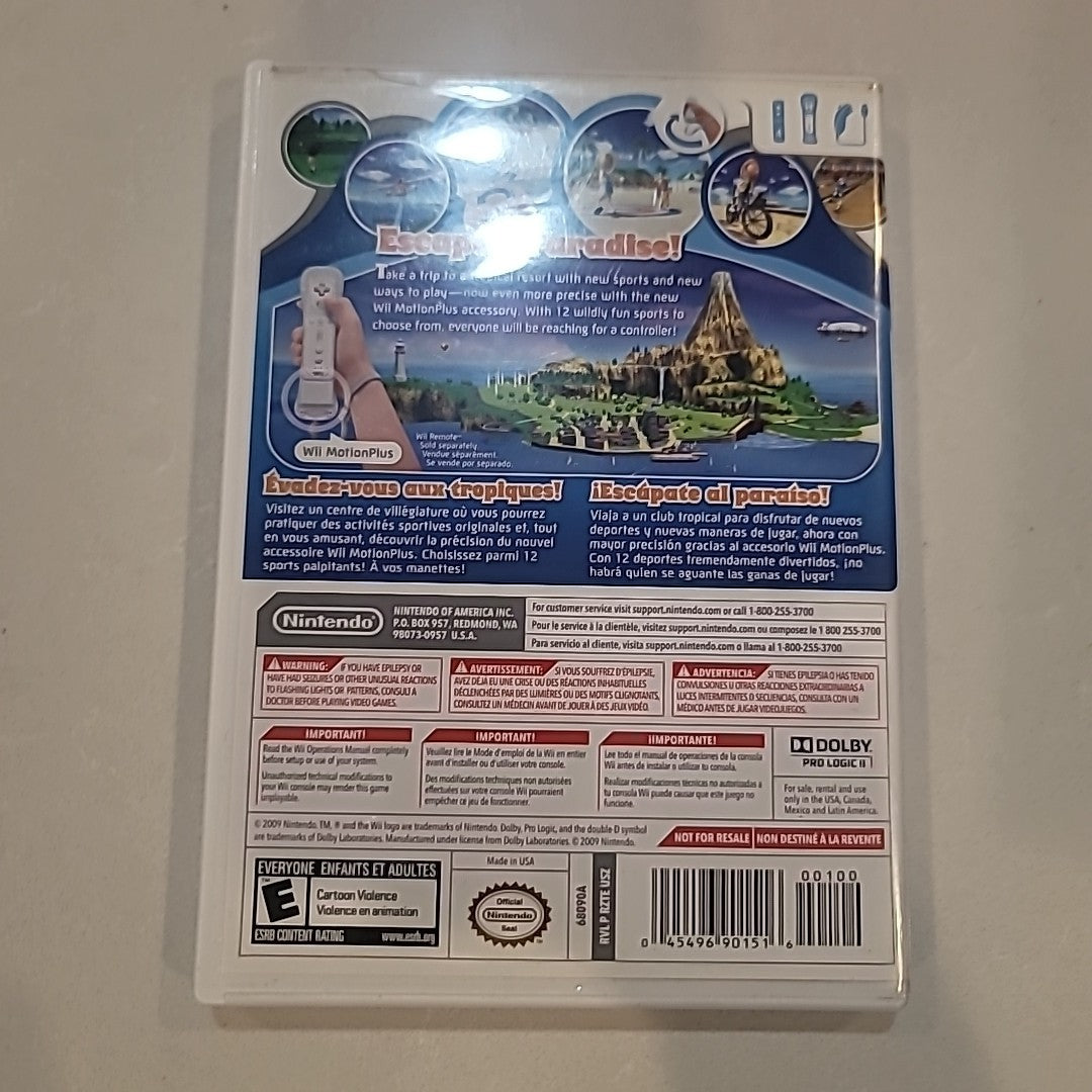 Complete! Wii Sports Resort Nintendo Wii 2009 w/Manuals & Inserts - Tested/Works