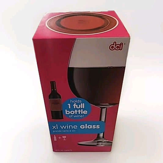 XL WINE GLASS HOLDS one BOTTLE OF WINE FUN PARTY GIFT 25 oz Capacity unique ITEM