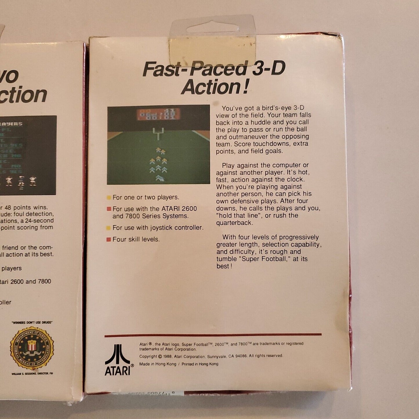 NEW SEALED DOUBLE DUNK BASKETBALL & SUPER FOOTBALL ATARI 2600