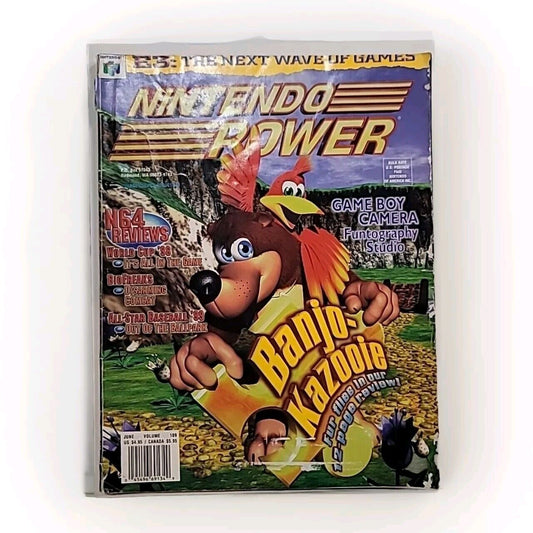 1998 Nintendo Power Magazine Volume 109 June  Banjo Kazooie w/ Poster WWF Austin