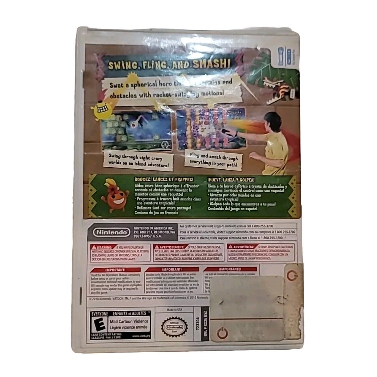 FlingSmash (Nintendo Wii, 2010) CIB-