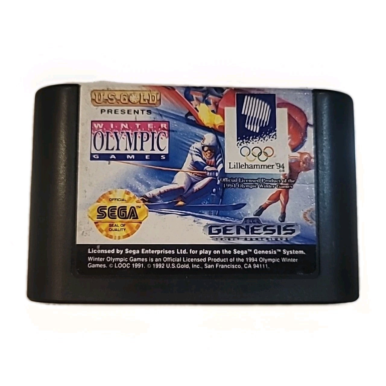 Winter Olympic Games Lillehammer '94 Sega Genesis 1993, Authentic Game Cartridge