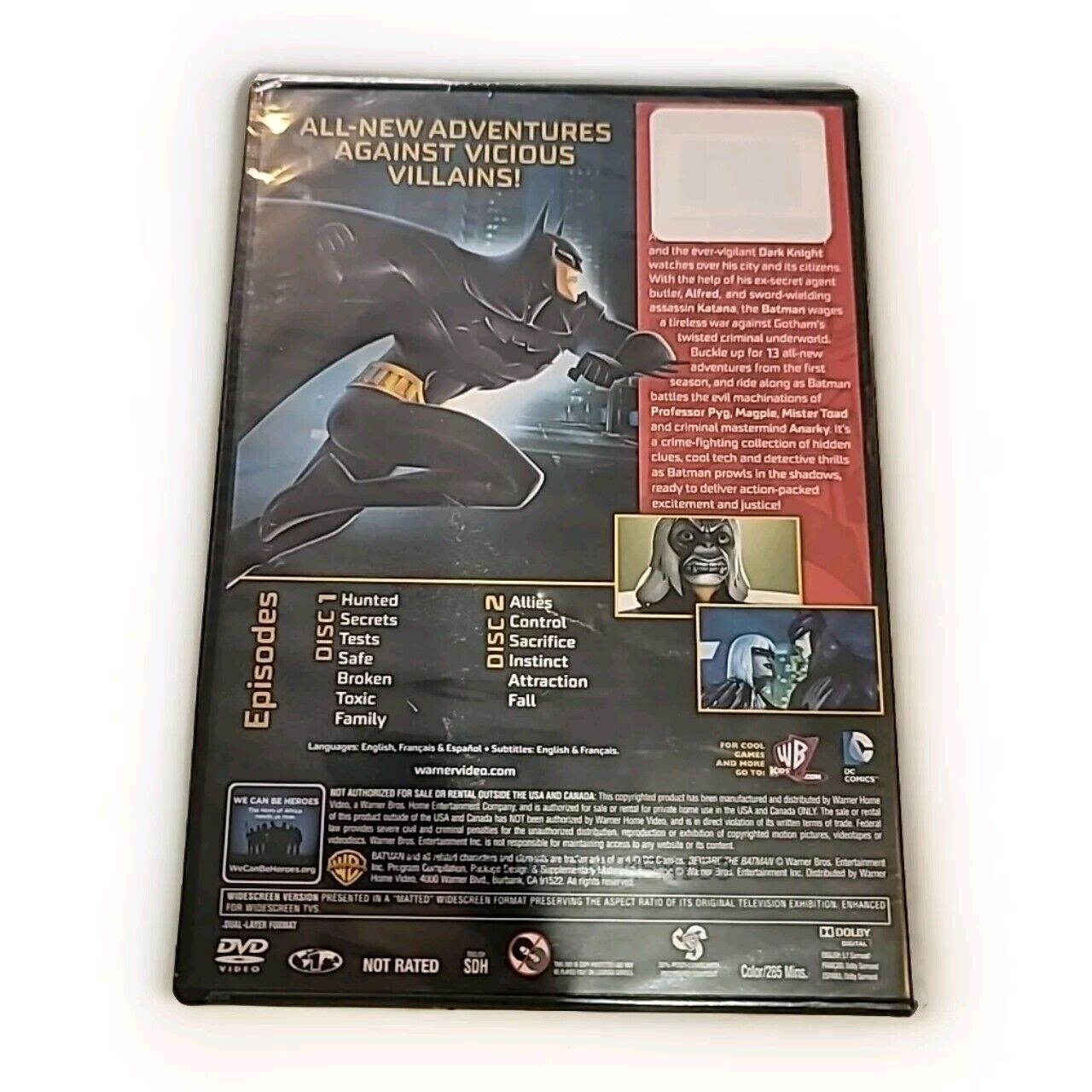 Beware the Batman: Shadows of Gotham - 13 Episodes 2 Discs (DVD, 2014) Sealed