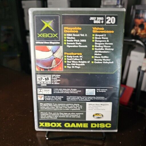 July 2003 Xbox Magazine NBA Street Vol 2 Game Demo Disc