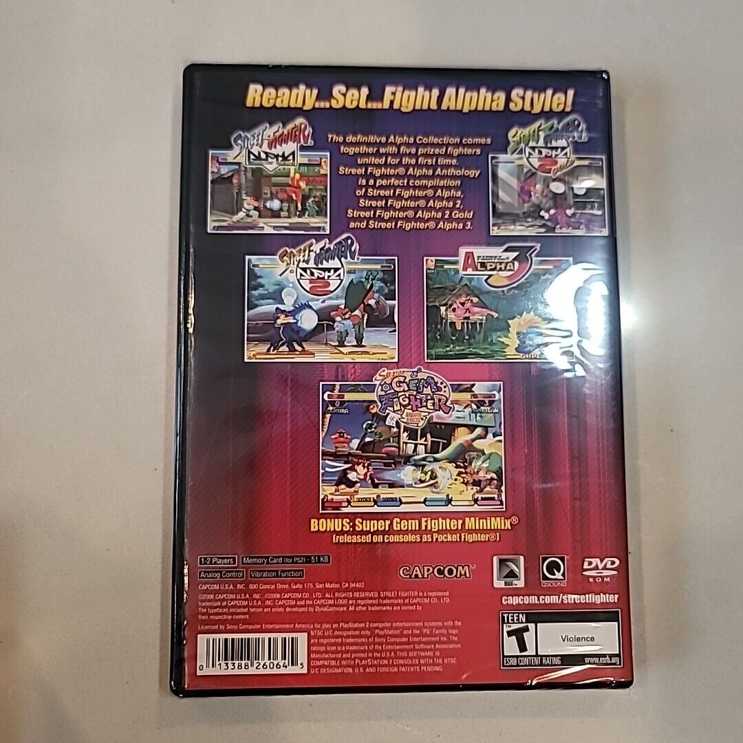 Street Fighter Alpha Anthology PS2 (Brand New Factory Sealed US Version)
