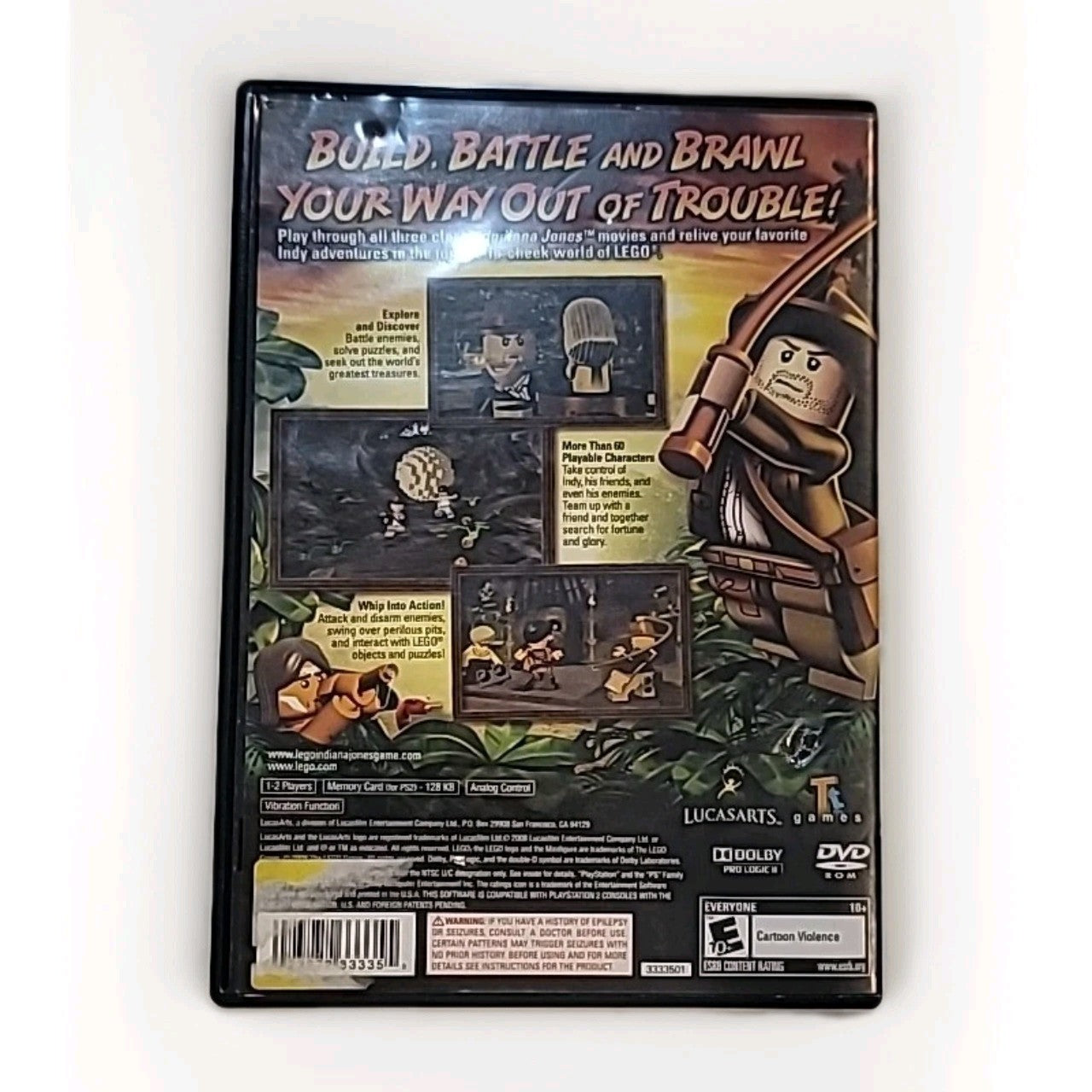 LEGO Indiana Jones: The Original Adventures (Sony PlayStation 2, 2008) CIB Works