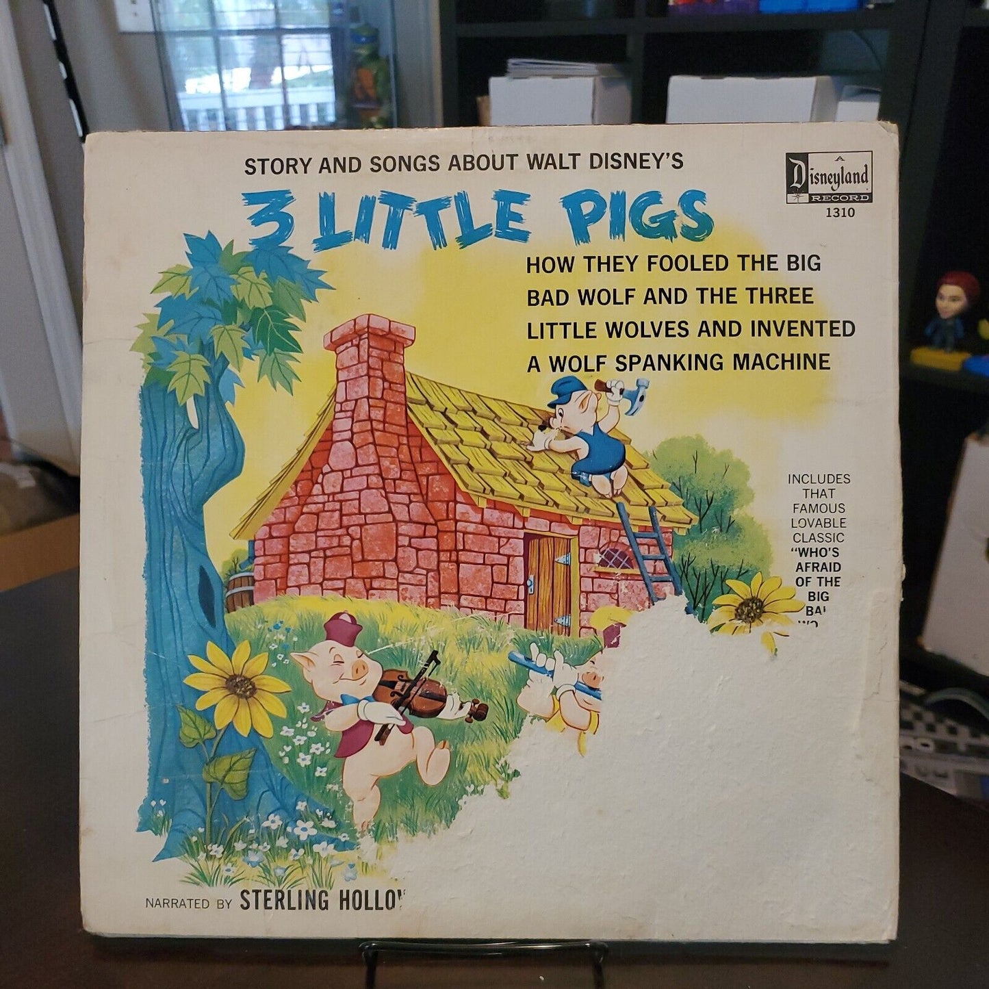 WALT DISNEY 3 LITTLE PIGS LP ORIGINAL DISNEYLAND VINYL 1963 EXCELLENT CONDITION