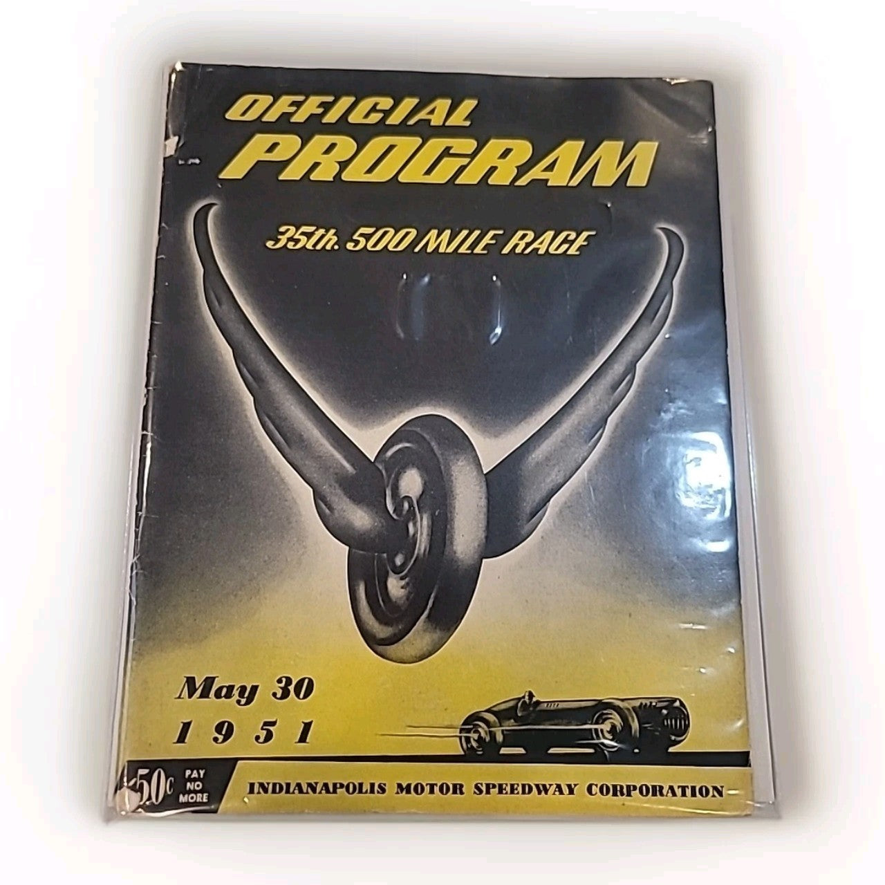 1951 Original Indianapolis 500 Program and Starting Position/Scoring Sheet