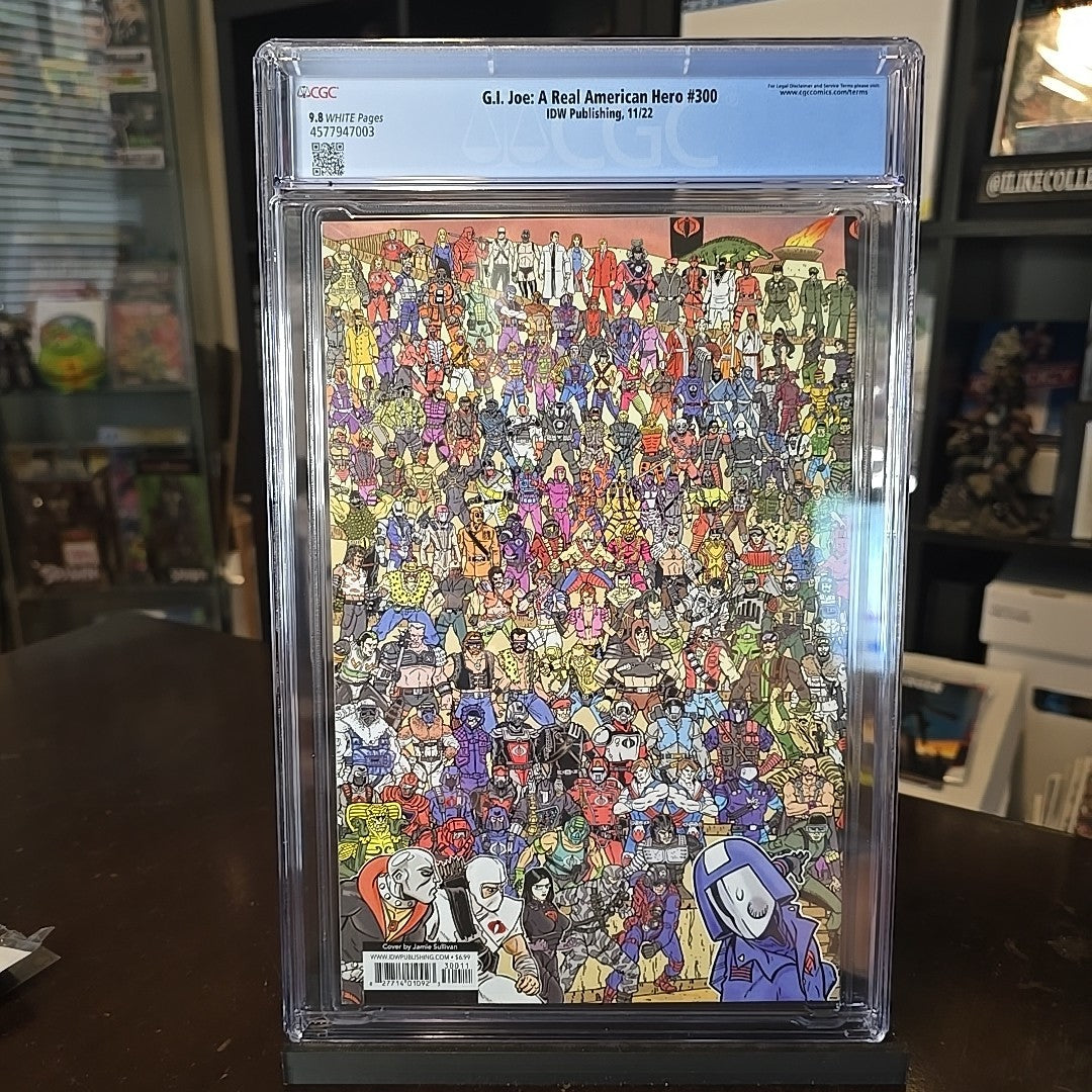 G.I. JOE #300 9.8 GRADED CGC WRAPAROUND LAST ISSUE 2022 SULLIVAN COMIC BOOK