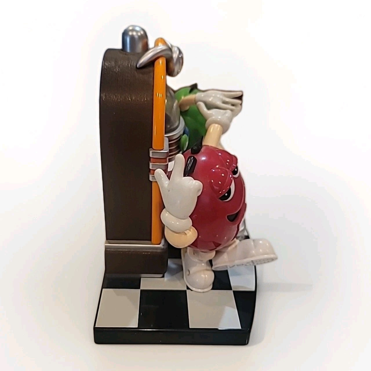 Vintage Original MM M&M's Juke Box Red and Green Candy Dispenser, Works