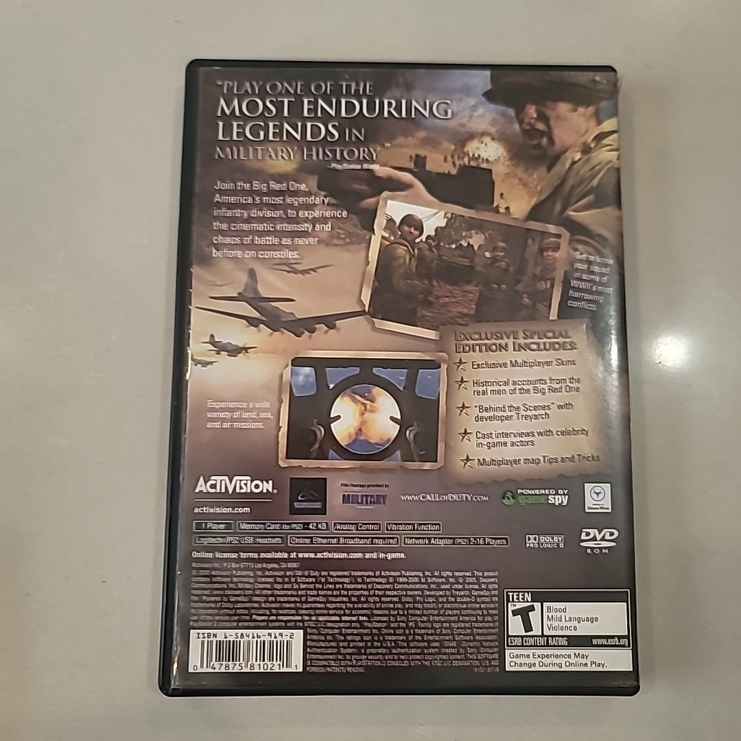 Call of Duty 2: Big Red One - Playstation 2 PS2 Game - Complete