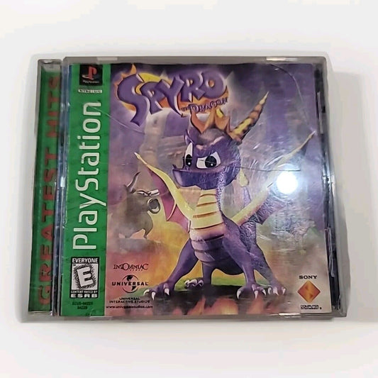 Spyro the Dragon Greatest Hits PlayStation 1 PS1 Game Complete w/ Manual