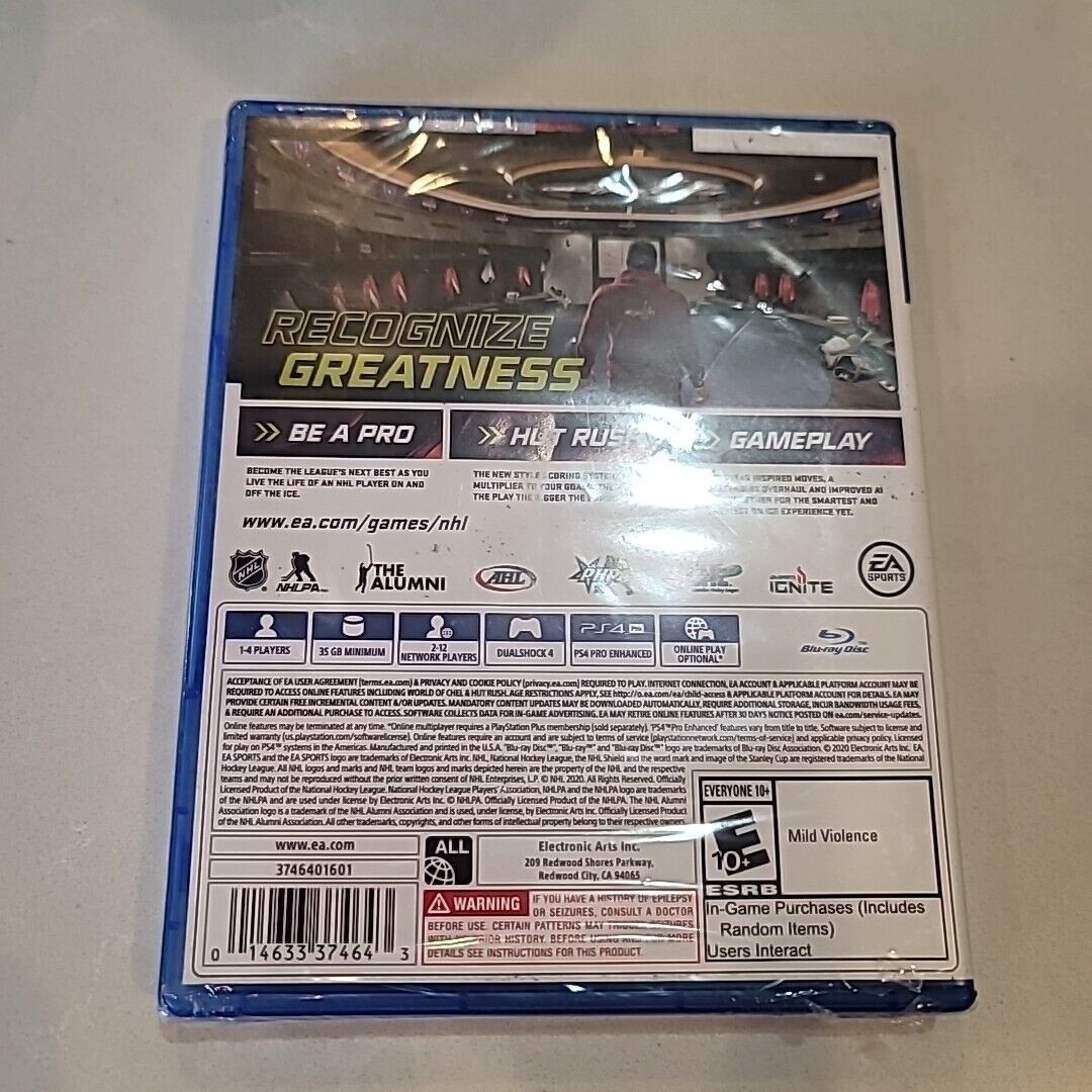 NHL 21 - PlayStation 4 Video Games Brand New Sealed