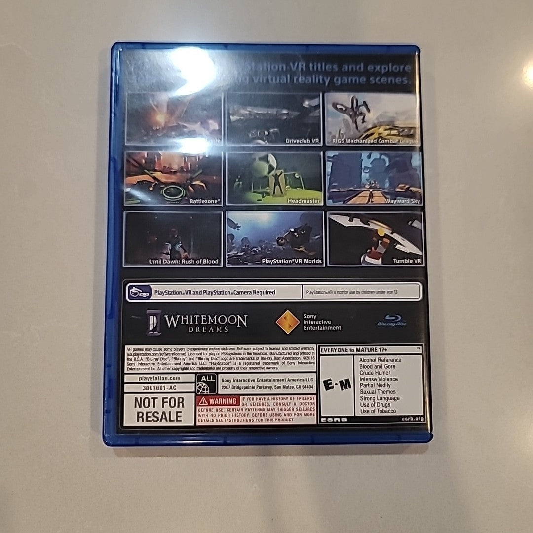 PlayStation VR Demo Disc PS4 Video Game Virtual Reality