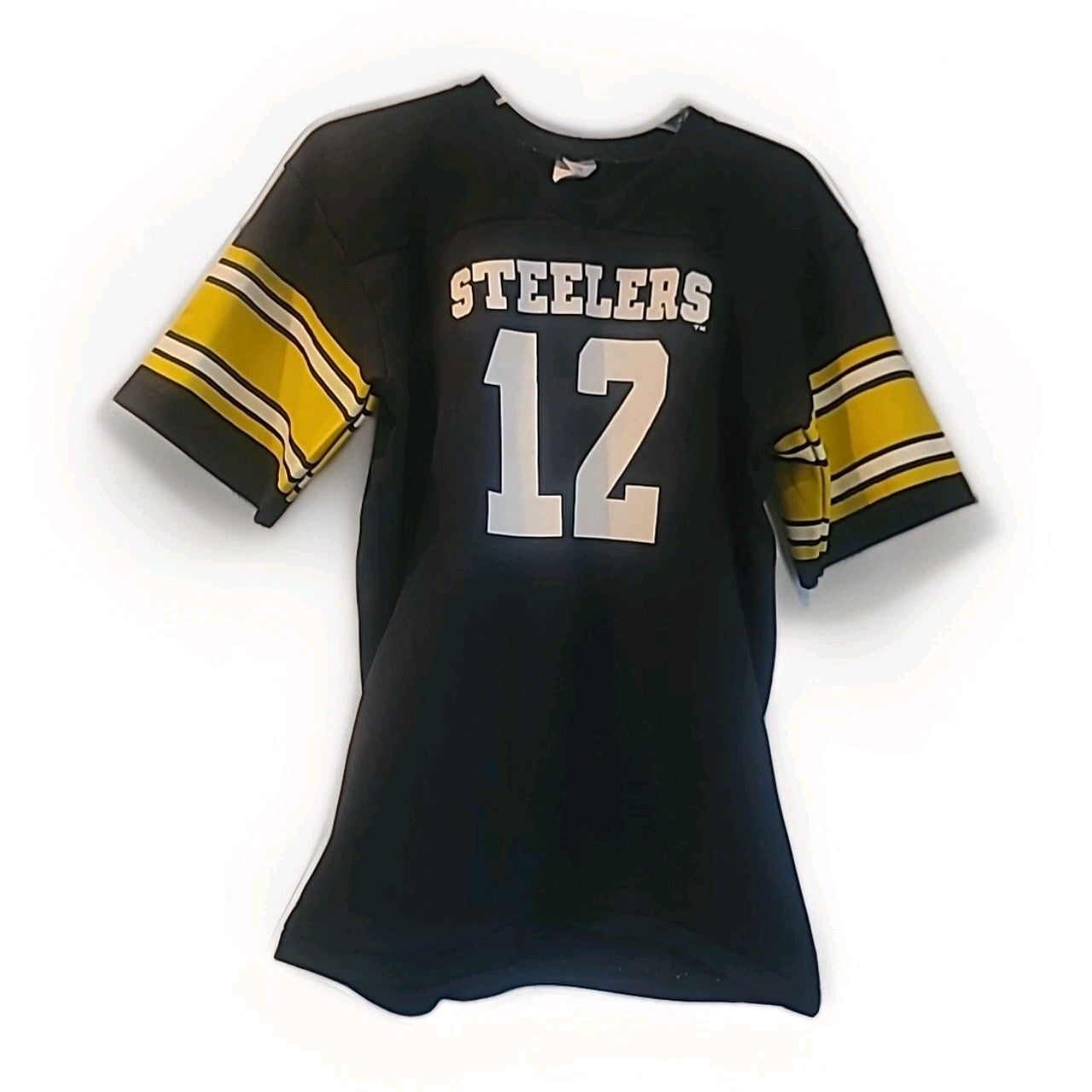 Vintage 70s 80s Rawlings NFL Pittsburgh Steelers Terry Bradshaw Jersey (L) #12