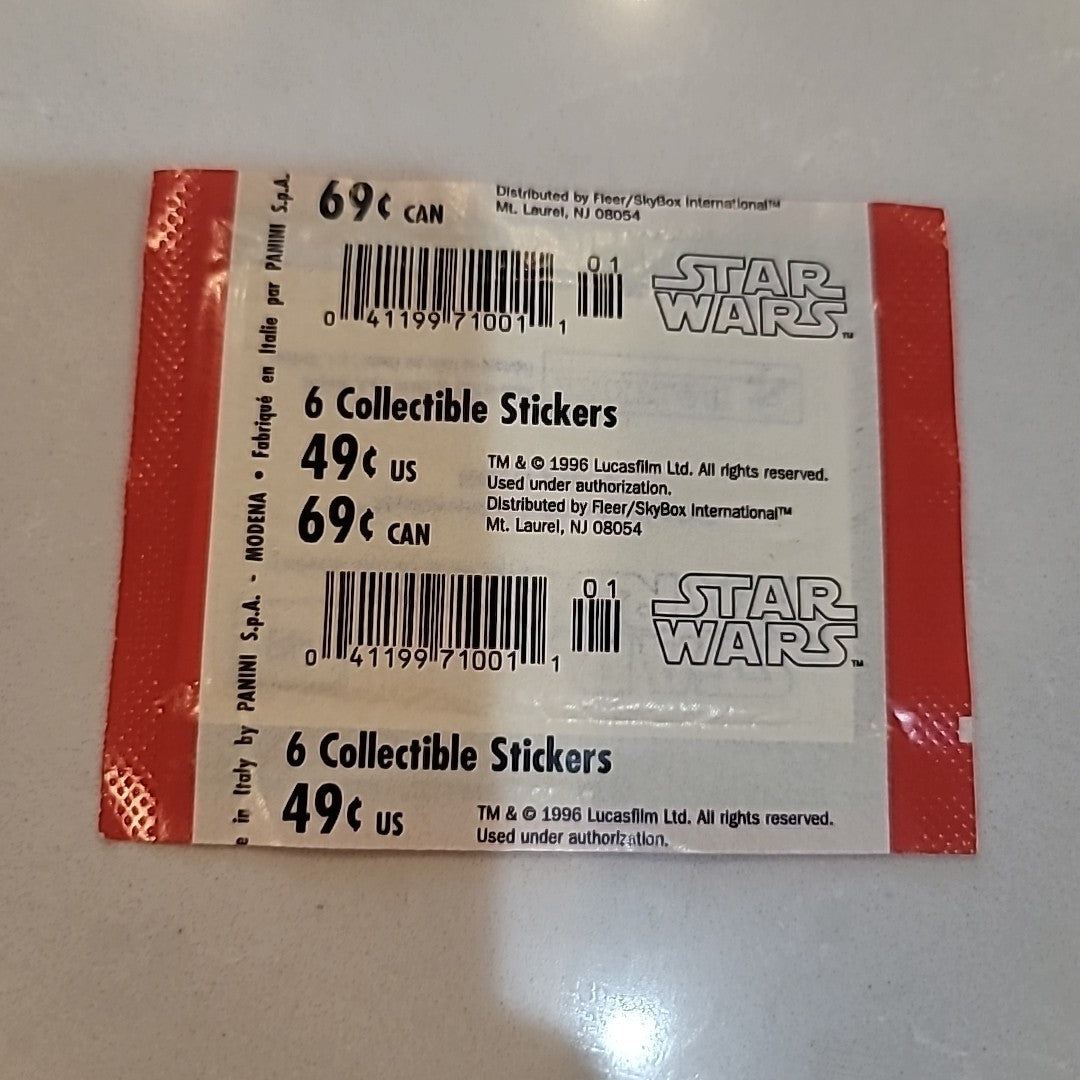Skybox Star Wars 6 Collectible Stickers Autocollants