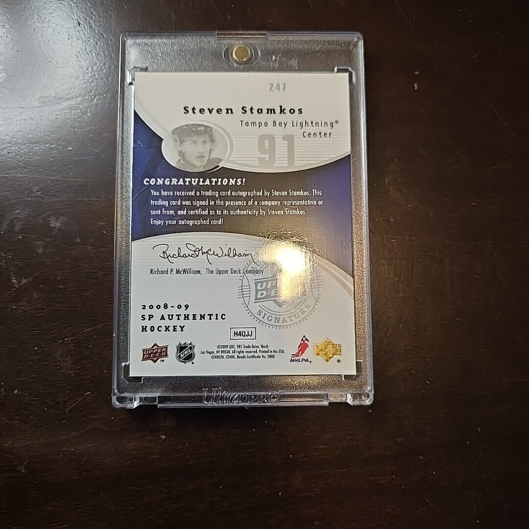 2008-09 SP Authentic Steven Stamkos Future Watch Auto Autograph RC #273/999