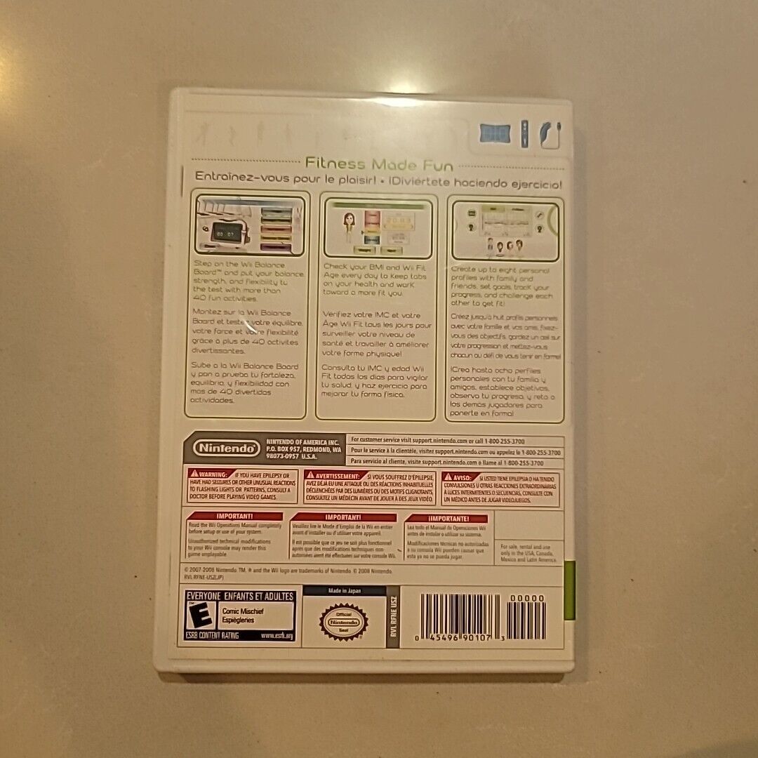 Nintendo Wii Fit 2008 Fitness Game CIB