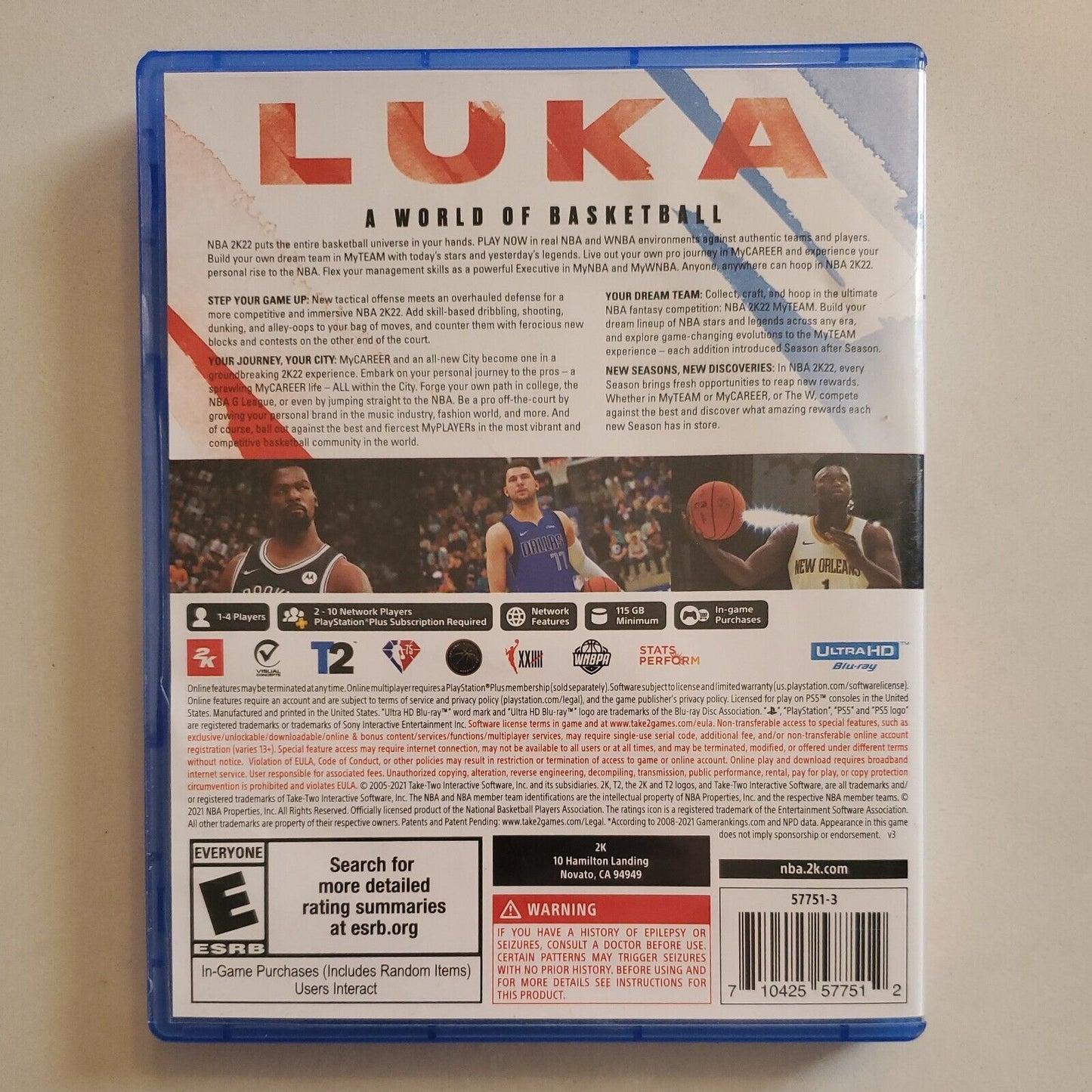 NBA 2K22 for Sony PlayStation 5